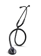 3M Littmann Master Classic II Stethoscope, Black Plated Chestpiece and Eartubes, Black Tube, 27 inch, 2141