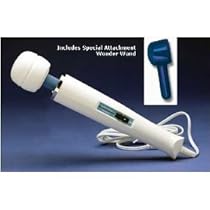 Hand Held Personal Massager - Hitachi Magic Wand Vibrating Massager with Wand Attachment