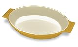 Cuisinart Chef's Classic Ceramic Bakeware 14-Inch Open Oval Baker, Yellow Gold