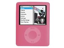 Pink 3G silicone case for the ipod nano 3G + Neck Strap