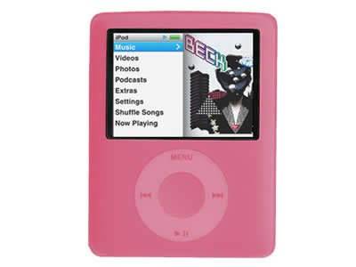 Childrens Toyshop  Electronics : 3G NANO PINK SILICONE CASE COVER FOR IPOD NANO 3G 3RD GEN 4GB 8GB