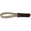 SHEDDING BLADE SS/LEATHER GRIPS