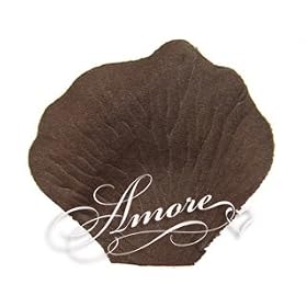 200 Wedding Silk Rose Petals Mocha Brown Chocolate Cocoa