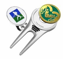 Colorado State Rams Divot Tool Hat Clip With Golf Ball Marker Of 2)