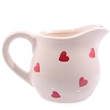 Ceramic Mini Pink Heart Pattern Milk Jug