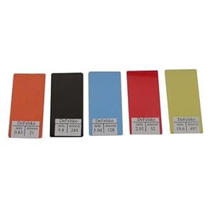 DeFelsko SHIMS Series 5 Piece Non-Certified Plastic Shim Set: Thickness