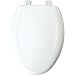Bemis 1200SLOW 000 Premium White Plastic Toilet Seat with Easy Clean Hinges