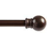 Kenney Cafe Window Curtain Rods, 28 to 48-Inch, Chocolate