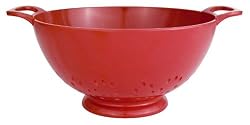 Zak Designs Colorways  3-Quart Large Colander, Red