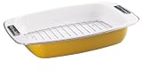 KitchenAid Gourmet Essentials Mustard 16.5 Inch Roaster with Chrome Rack