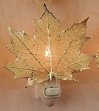 Real Sugar Maple Leaf in 24K Gold Night Light