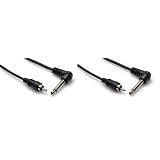 Pair of (2) Brand New Hosa Cpr-103r 3 Foot Right Angle 1/4" Ts to RCA Unbalanced Interconnect Audio Cables