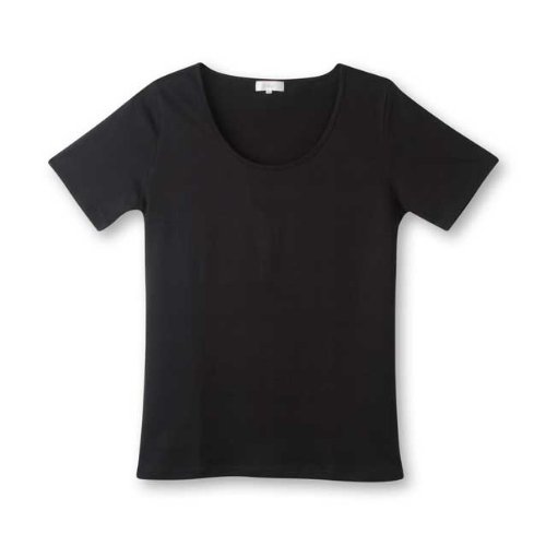 デオル UネックTシャツ 女性用 ブラック S