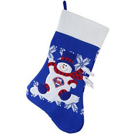 Philadelphia Phillies Snowman Knit Stocking