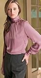 AUSTIN REED HIGH NECK SILK BLOUSE