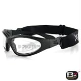 Sporting Goods : Bobster Action Eyewear GX Sunglasses, Black Frame, Clear Anti-Fog Lens
