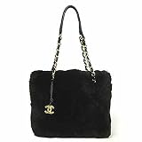 (シャネル)CHANEL ラビットファー ラパン チェーンショルダーバッグ ブラック 並行輸入品 CHANEL 財布 中古