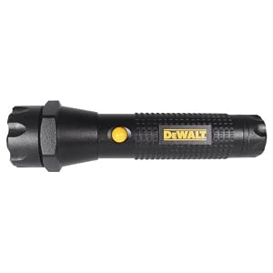 Click here to buy DeWalt DPGA-3AAAL Heavy-Duty 6.37-Inch Aluminum LED Flashlight, 19 Lumens by DeWALT.