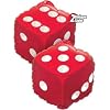 Casino foil balloon - flat 18" dice foil balloon