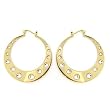 Rhodium Plated Brass with SwarovskiCrystal Earrings, Weight: 23.60gm Rhodium Plated Brass with SwarovskiCrystal Earrings, Weight: 23.60gm