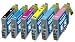 1 Set of 6 Compatible Ink Cartridges for Epson Stylus Photo R200 ink R220 R300 R300M R320 RX300 RX500 RX600 RX620 R340 RX320 Cartridge Codes T0481 T0482 T0483 T0484 T0485 T0486 Supplied by PCArena