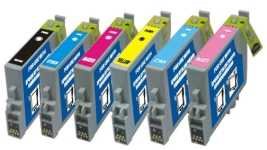  : 1 Set of 6 Compatible Ink Cartridges for Epson Stylus Photo R200 ink R220 R300 R300M R320 RX300 RX500 RX600 RX620 R340 RX320 Cartridge Codes T0481 T0482 T0483 T0484 T0485 T0486 Supplied by PCArena