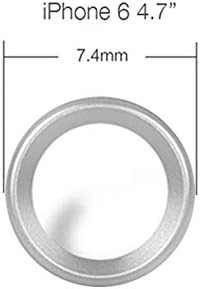 Gista Camera Lens Protective Ring Metal Circle Case Cover for Apple iPhone 6 6S Plus (Silver, Iphone 6/6s)