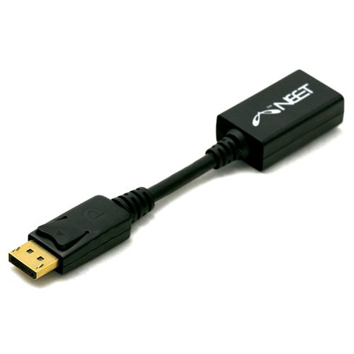 Neet® - DisplayPort to HDMI adapter / converter (for Dell / PC / Video Card / Monitor etc.) - Full HD Video and Audio