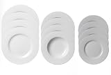 Produkt-Bild: Villeroy&Boch 10-1155-8152  Wonderful World Teller-Set 12-tlg. weiss Fine China