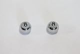 8 Ball Valve Caps - Chrome - Universal - HONDA CBR 600 - F2 - F3 - F4 - F4i RR - SUZUKI GSXR 600 - 750 - 1000 - 1300 - YAMAHA R6 - R1 - Ninja 250 - 500 - ZX6R - ZX6RR - ZX7R - ZX7RR - ZX9R - ZX10R - ZX12R - ZX14