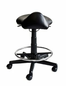 Saddle Stool with Foot Rest Ring