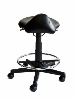 Saddle Stool with Foot Rest Ring
