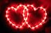 Valentine's Day 2 Heart Side by Side LIGHT Window Decor