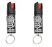 2 Police Magnum OC-17 Keychain Red Pepper Mace Spray w/ UV Dye - 1/2oz Hard Cases