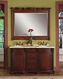 Antique Bathroom Vanity Double Sink Victorian Vanity LUX-W-222-58 : W58 x D22 x H36
