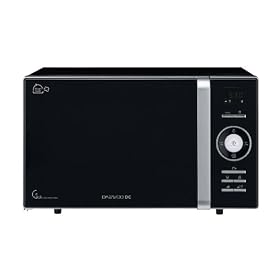 Daewoo KOR8A6KS 23Lt 800w Digital Microwave with Steamer Bowl , Piano Black,Moodlight