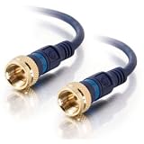 Cables To Go 40003 Velocity Mini-Coax F-type Cable (1.5 Feet, Blue)