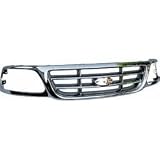 Chrome Grille Grill 99-03 Ford F150 F250 Pickup Truck 99 00 01 02 03 1999 2000 2001 2002 2003 Chromed Pickups Trucks