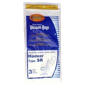 Hoover "SR" Vacuum Bags for Duros / Canisters #401010SR- Generic - 3 pack