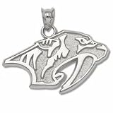 Nashville Predators 5/8 Primary Logo Pendant - Sterling Silver Jewelry