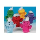 Plush Dinosaur Finger Puppets (12/PKG)