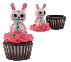 Pink Bunny Bun Bun Furry Bones Cupcake Box Collectible Figurine
