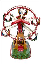Tin wind-up ferris wheel figurine Tin wind-up ferris wheel figurine