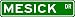 MESICK Street Sign ~ Personalized Family Lastname Sign ~ Gameroom, Basement, Garage Sign ** ALUMINUM