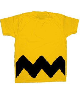 Charlie Brown Yellow Zig-Zag Peanuts T-shirt