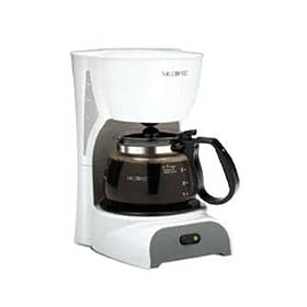 Mr. Coffee DR4MC 4-Cup Coffeemaker, White