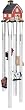 Wind Chime Round Top Barn House Hanging Garden Decoration Windchime
