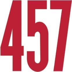 Bulk Buy: Duro Permanent Adhesive Vinyl Numbers 4" Gothic/Red D3217-RED (6-Pack)