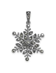 Marcasite Snowflake Pendant