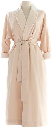 Telegraph Hill Luxury Double Layer Silky Microfiber Spa Bathrobe, XX-Large, Natural Twill